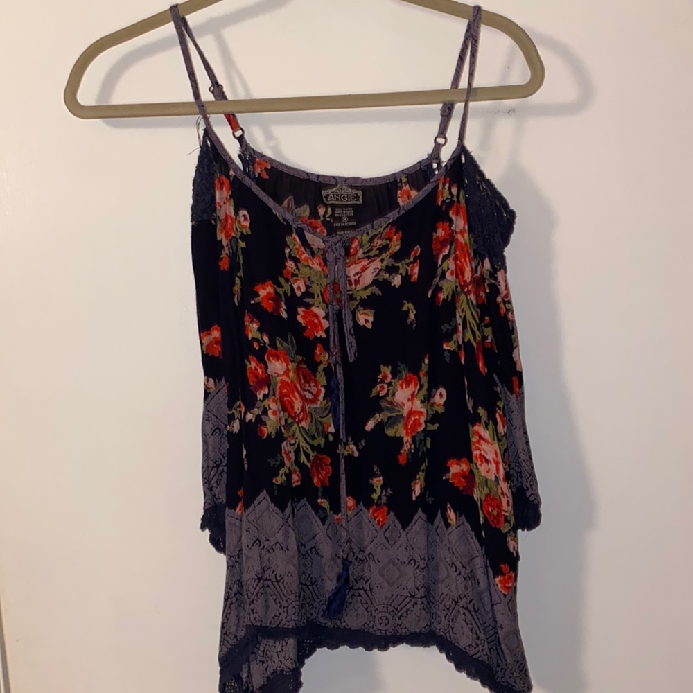 Floral off the shoulder blouse